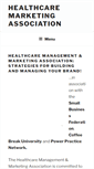 Mobile Screenshot of healthcaremarketingassociation.com
